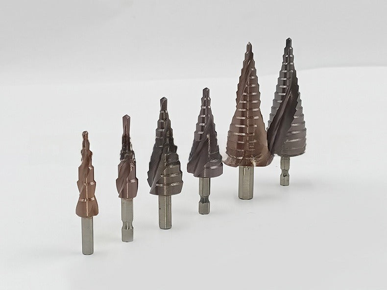 M35 HSS-Co Flute Step Drill Bit-triangle shank